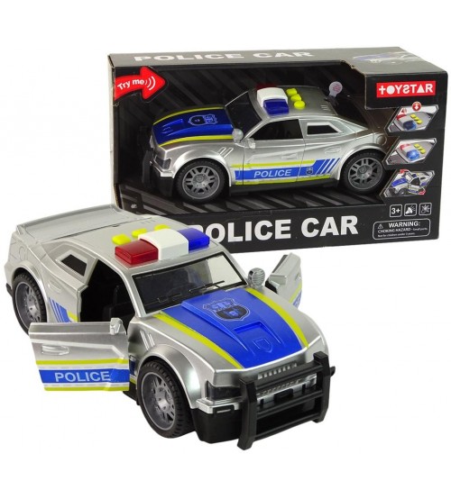 Policijas auto ar skaņu un gaismu 19 cm HW23007148