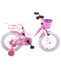 Bērnu velosipēds 16 collas Rose (SALIKTS) (rokas un kājas bremze, uz 95% salikts) (4-6 gadiem) VOL81611SAL